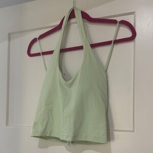 lululemon athletica Light mint Green halter Tank Top